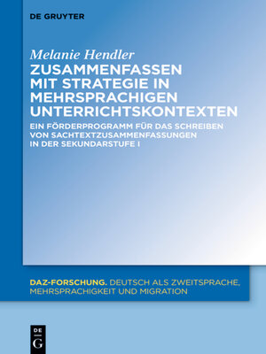 cover image of Zusammenfassen mit Strategie in mehrsprachigen Unterrichtskontexten